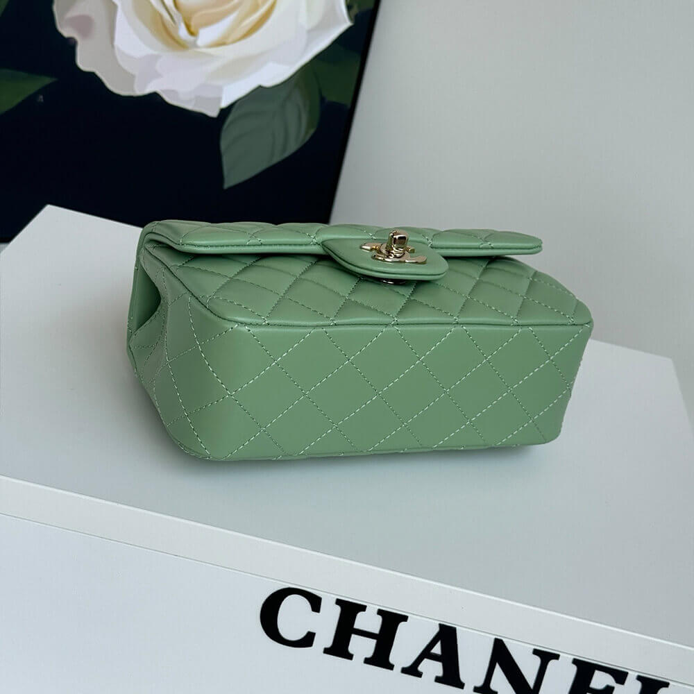 Ch*el mini classic handbag with top handle