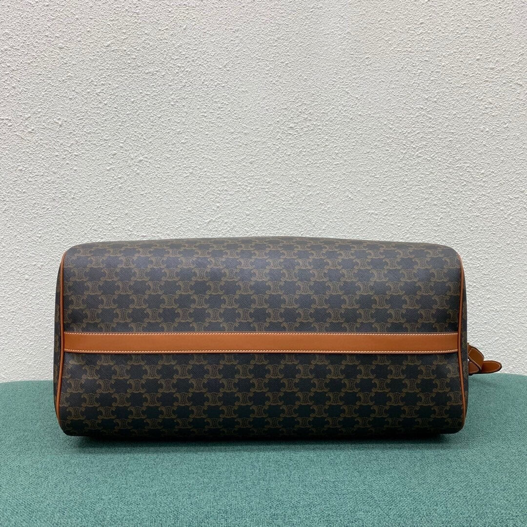 Ce**e large travel bag in logo print and calfskin