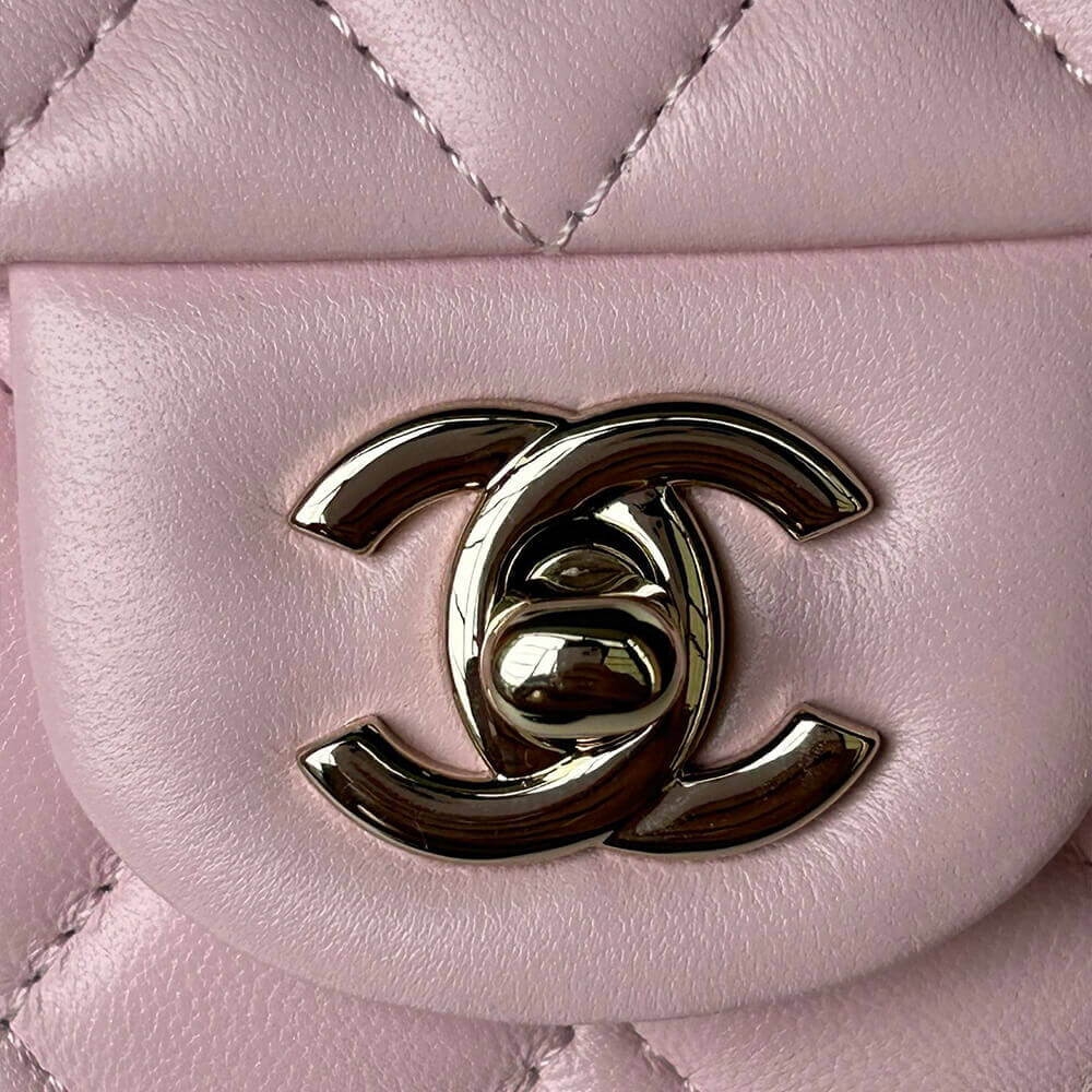 Ch*el mini classic handbag with top handle