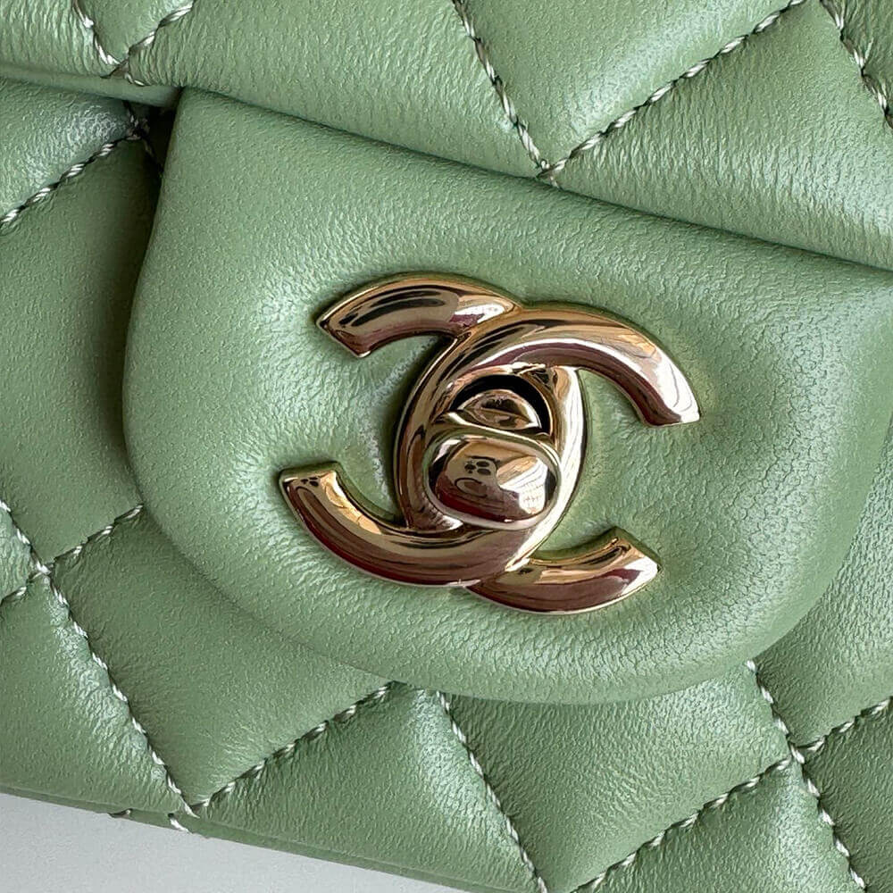 Ch*el mini classic handbag with top handle