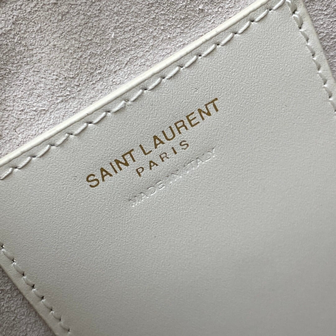 YSL Le 5 à 7 mini vertical bag in shiny leather