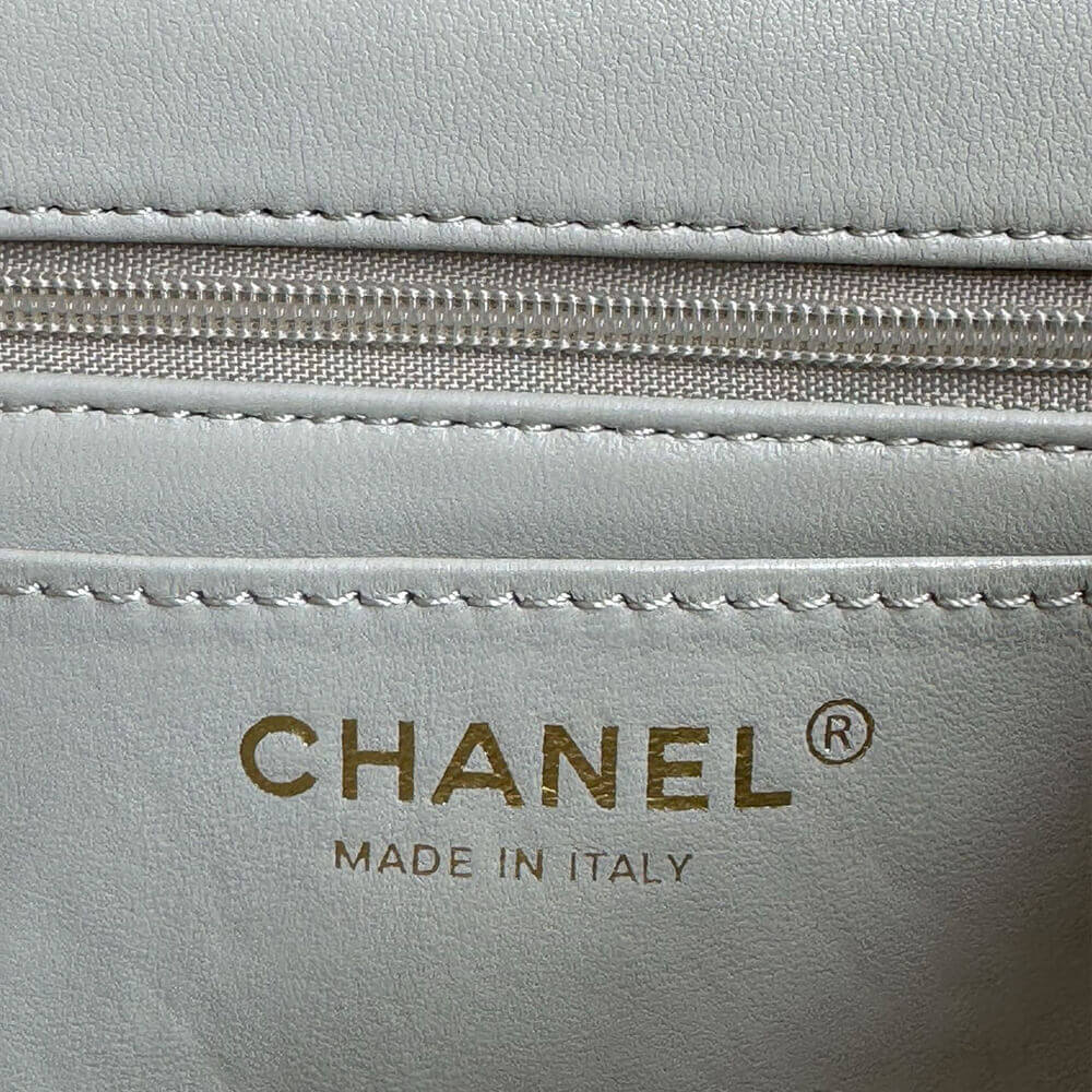 Ch*el mini classic handbag with top handle