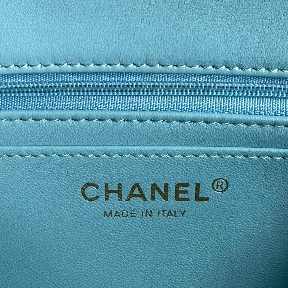 Ch*el mini classic handbag with top handle