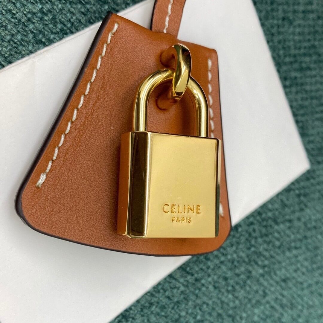 Ce**e large travel bag in logo print and calfskin