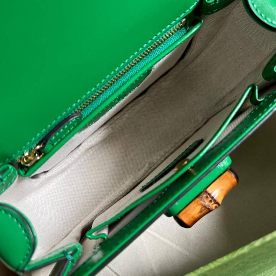G*u*i bamboo 1947 jumbo gg small top handle bag