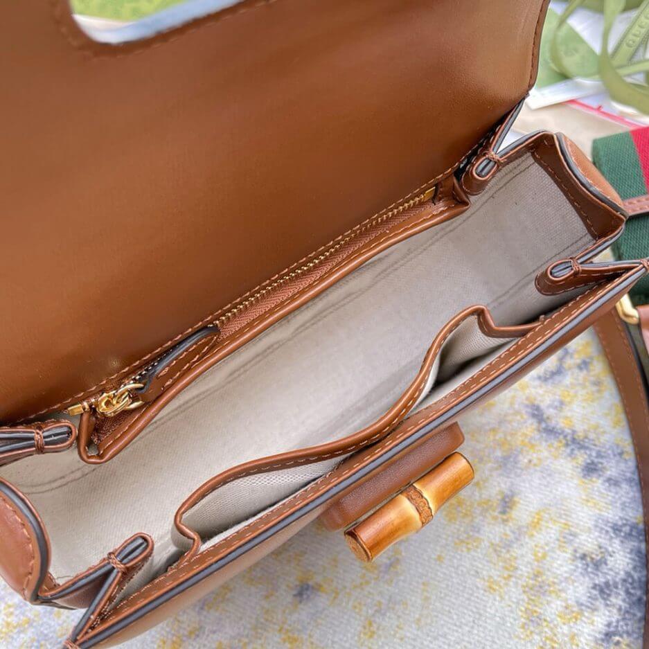 G*u*i bamboo 1947 jumbo gg small top handle bag