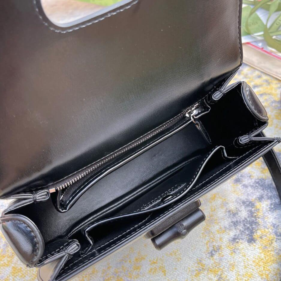 G*u*i bamboo 1947 jumbo gg small top handle bag
