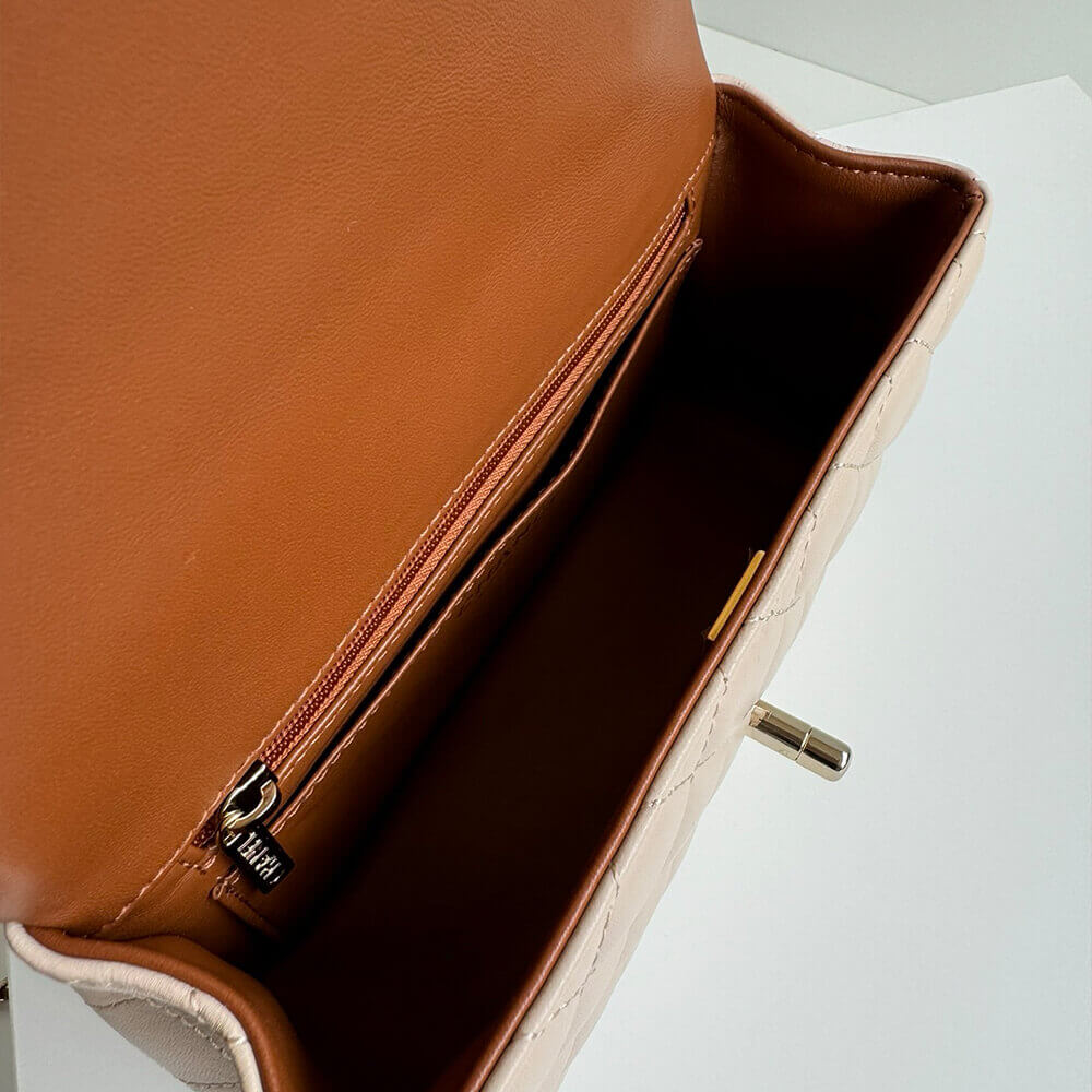 Ch*el mini classic handbag with top handle