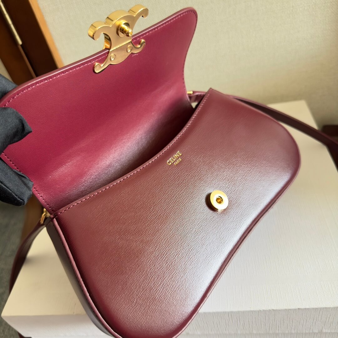 Ce**e teen Ce**e lola bag in shiny calf leather(high-end grade)